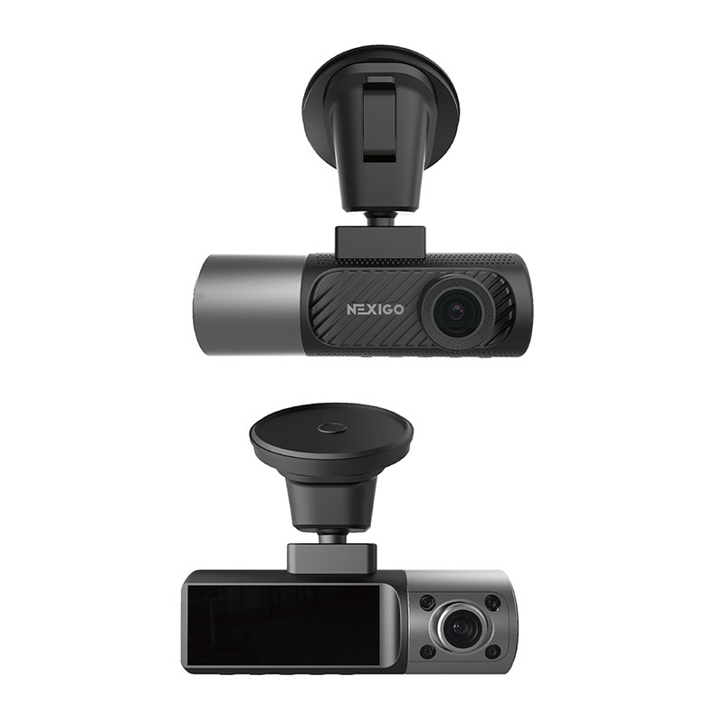 3 Channel Dash Cam ด้านหน้าและด้านหลังภายใน 5GHz WiFii GPS ในตัว